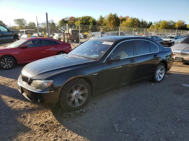 BMW 750 I 2007 black  gas WBAHL83547DT08983 photo #1