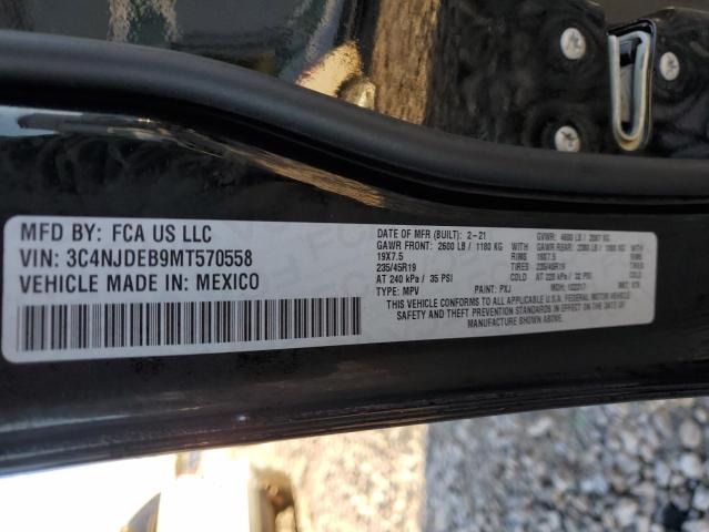 2021 JEEP COMPASS 80 3C4NJDEB9MT570558