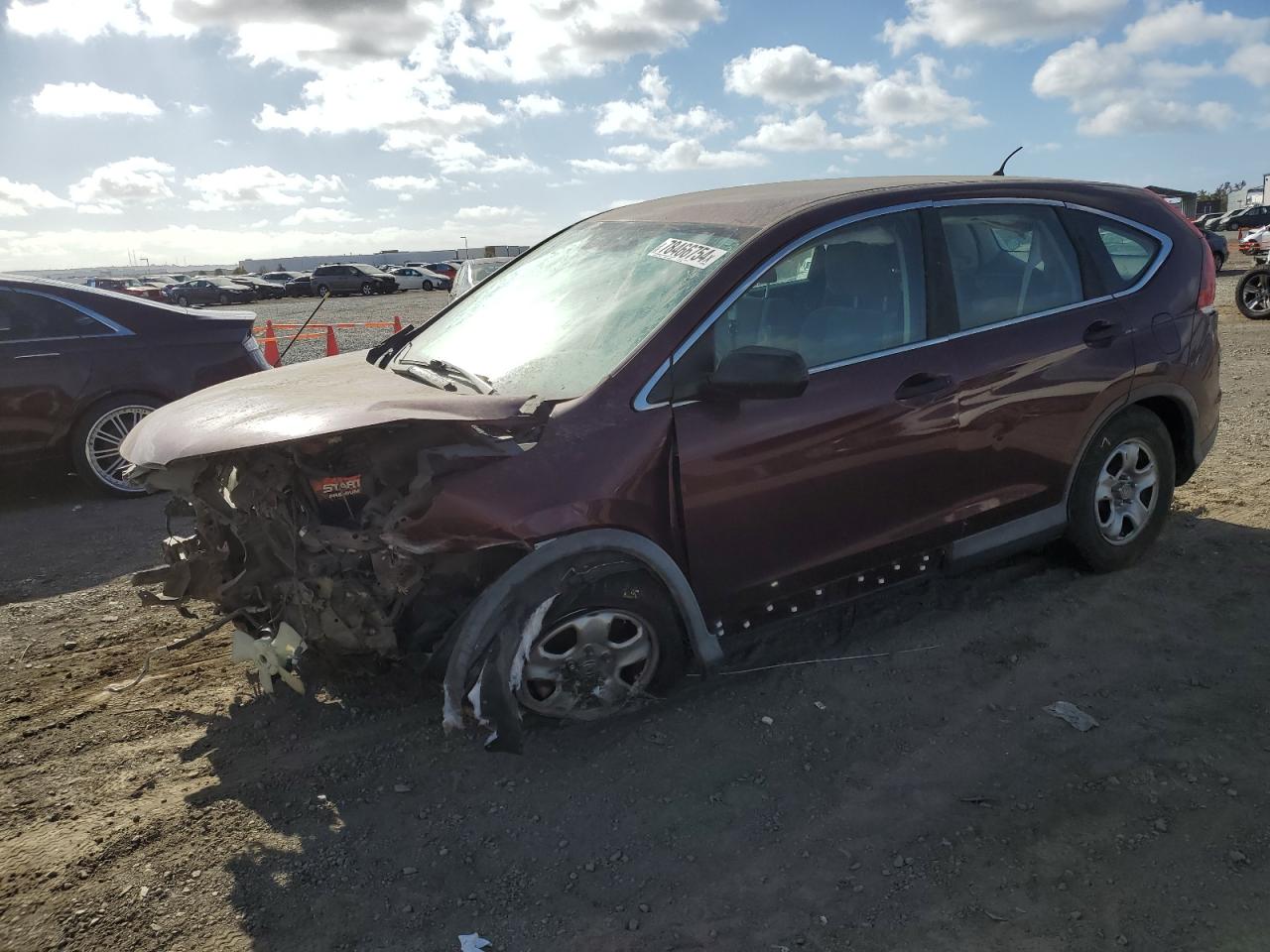 Lot #3024396552 2013 HONDA CR-V LX