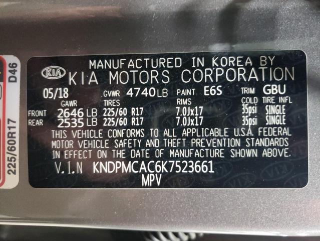 2019 KIA SPORTAGE L - KNDPMCAC6K7523661