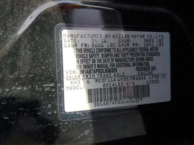 VIN 3N1AB7AP0GL656329 2016 Nissan Sentra, S no.12