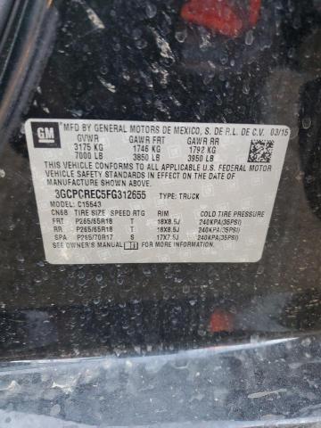 VIN 3GCPCREC5FG312655 2015 CHEVROLET ALL MODELS no.12