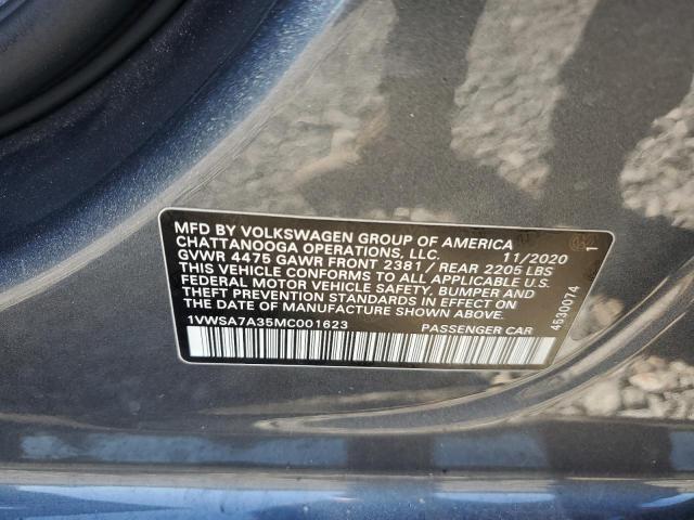 2021 VOLKSWAGEN PASSAT SE - 1VWSA7A35MC001623