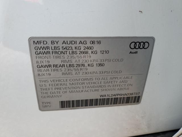 VIN WA1L2AFP6HA038737 2017 Audi Q5, Premium Plus no.14