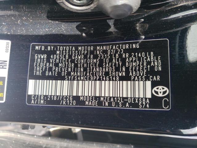 2023 TOYOTA COROLLA SE - 5YFS4MCE9PP146148