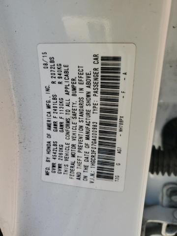 VIN 1HGCR3F07GA000983 2016 HONDA ACCORD no.12