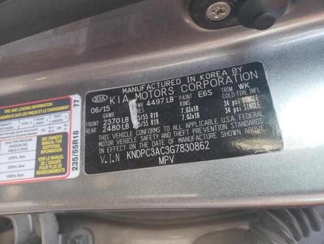 VIN KNDPC3AC3G7830862 2016 KIA Carnival, EX no.14