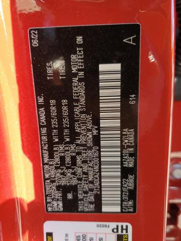 2022 LEXUS NX 250 2T2ADCAZ4NC001670