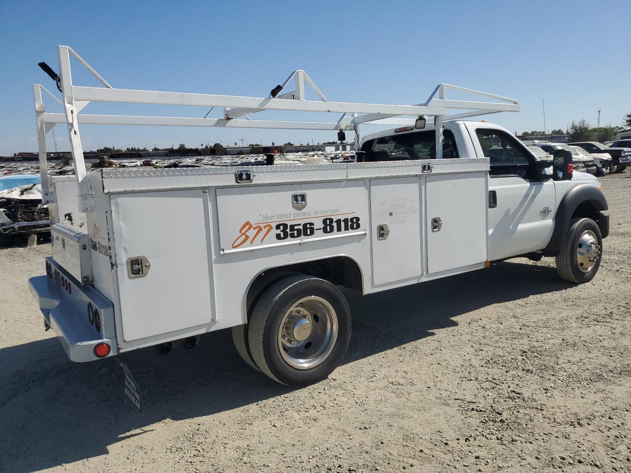 FORD F450 SUPER 2012 white chassis diesel 1FDUF4GT0CEA88655 photo #4