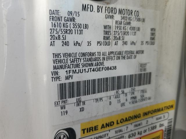 2016 FORD EXPEDITION - 1FMJU1JT4GEF08438