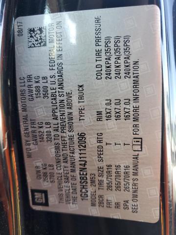 2018 CHEVROLET COLORADO - 1GCHSBEN4J1112096