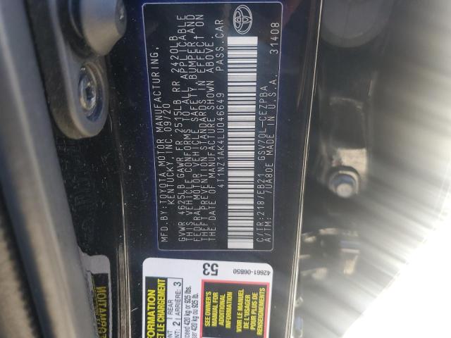 2020 TOYOTA CAMRY TRD - 4T1NZ1AK4LU046649