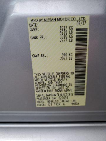 2017 NISSAN ALTIMA 2.5 - 1N4AL3AP6HN344235