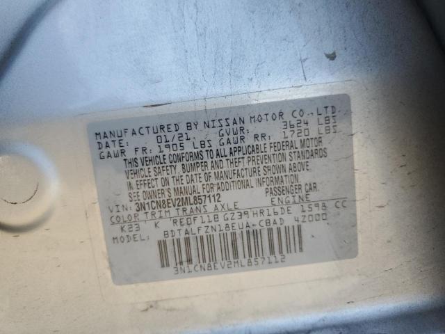 2021 NISSAN VERSA SV - 3N1CN8EV2ML857112