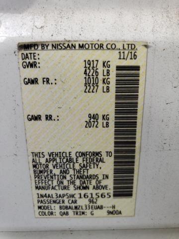 2017 NISSAN ALTIMA 2.5 - 1N4AL3AP5HC161565