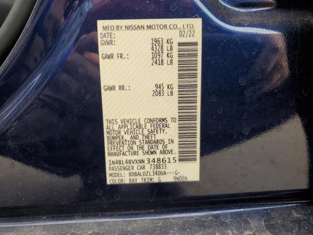 2022 NISSAN ALTIMA S - 1N4BL4BVXNN348615