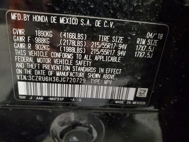 2018 HONDA HR-V LX - 3CZRU6H36JG720729