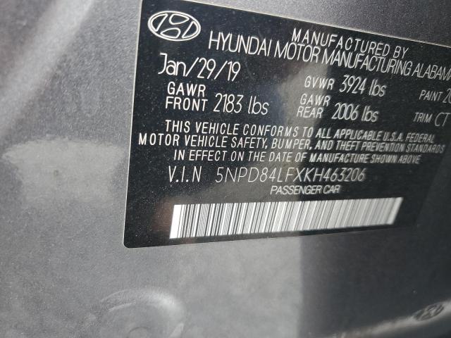 2019 HYUNDAI ELANTRA SE - 5NPD84LFXKH463206