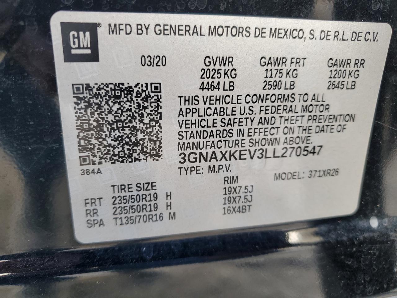 CHEVROLET EQUINOX LT