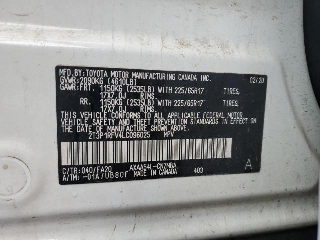 2020 TOYOTA RAV4 XLE - 2T3P1RFV4LC096025