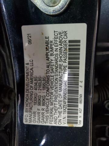 2022 HONDA INSIGHT TO 19XZE4F96NE001948