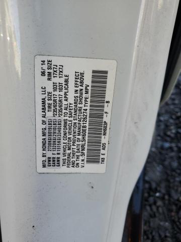 VIN 5FNRL5H60EB126274 2014 Honda Odyssey, Exl no.13