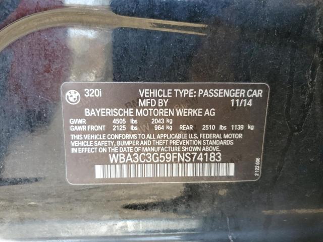 VIN WBA3C3G59FNS74183 2015 BMW 3 SERIES no.13