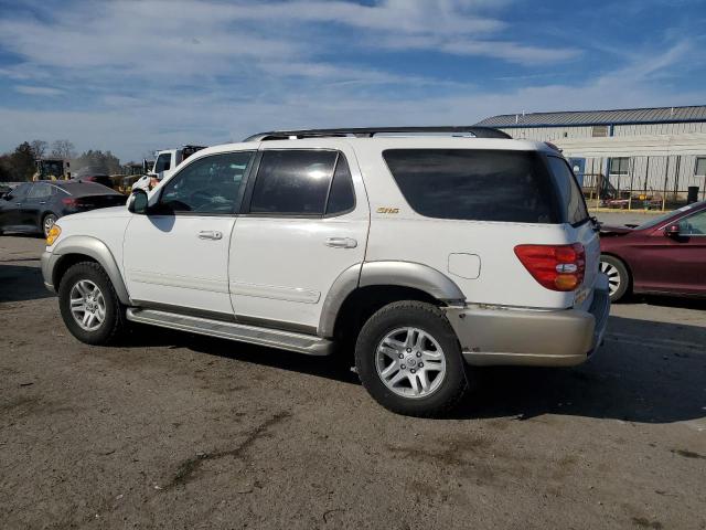 TOYOTA SEQUOIA SR 2003 white  gas 5TDZT34A73S165810 photo #3