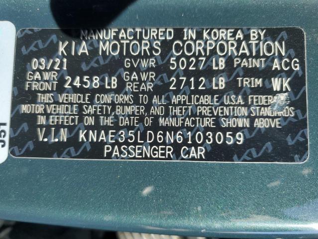 VIN KNAE35LD6N6103059 2022 KIA Stinger, Gt Line no.12