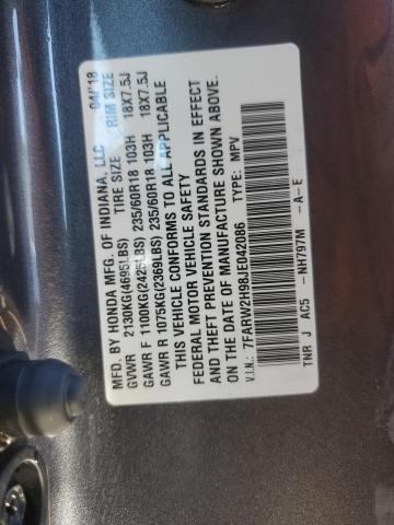 2018 HONDA CR-V TOURI - 7FARW2H98JE042086