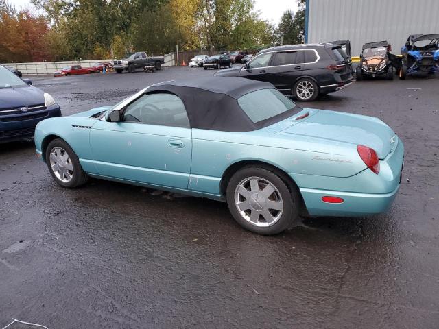 FORD THUNDERBIR 2002 turquoise  gas 1FAHP60A02Y121714 photo #3