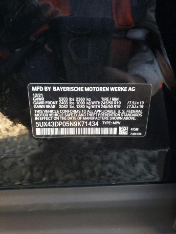 2022 BMW X3 SDRIVE3 - 5UX43DP05N9K71434