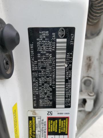 2018 TOYOTA CAMRY L - 4T1B11HK9JU133475