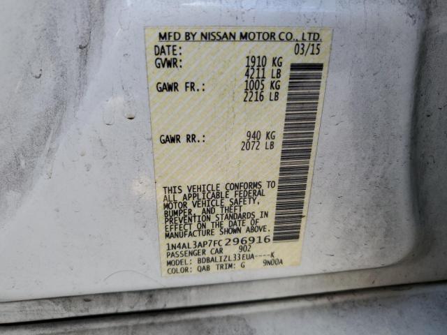 2015 NISSAN ALTIMA 2.5 - 1N4AL3AP7FC296916
