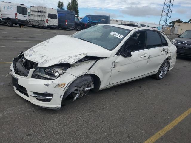 MERCEDES-BENZ C 300 4MAT 2012 white  gas WDDGF8BB2CA723069 photo #1