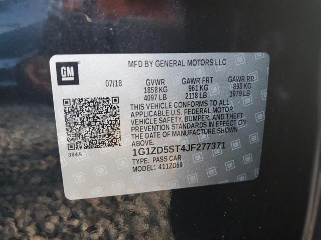 2018 CHEVROLET MALIBU LT - 1G1ZD5ST4JF277371