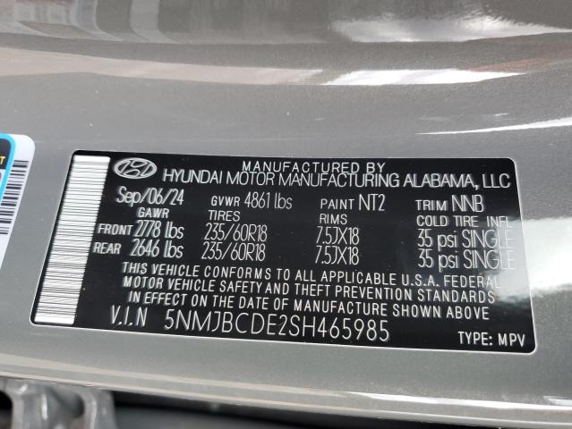 VIN 5NMJBCDE2SH465985 2025 HYUNDAI TUCSON no.13