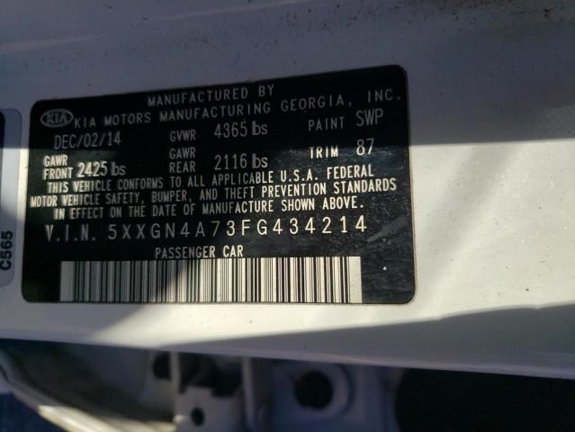 2015 KIA OPTIMA EX - 5XXGN4A73FG434214