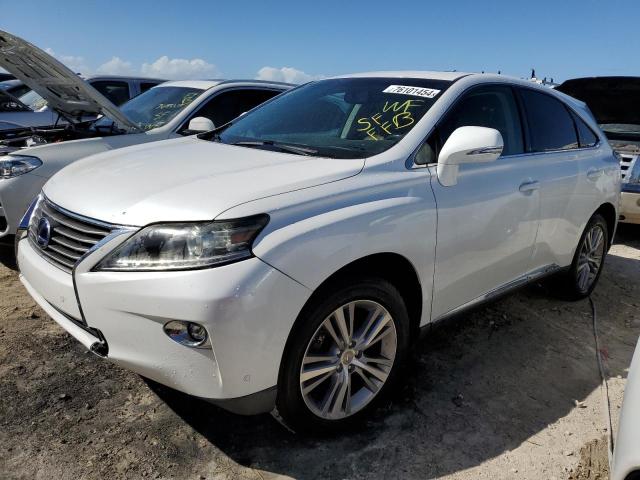 LEXUS RX 450H 2015 white  hybrid engine 2T2ZB1BA6FC002939 photo #1