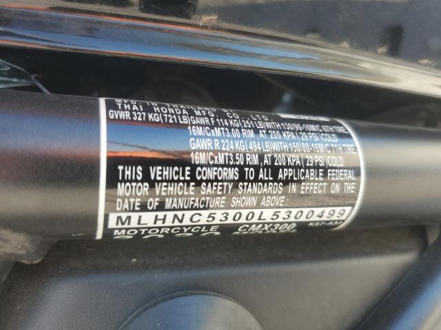 2020 HONDA CMX300 - MLHNC5300L5300499