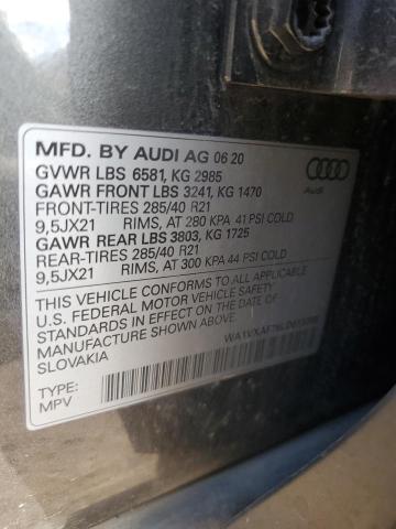 2020 AUDI Q7 PRESTIG - WA1VXAF76LD013385