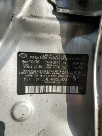 2017 HYUNDAI ELANTRA SE - 5NPD84LF4HH072223