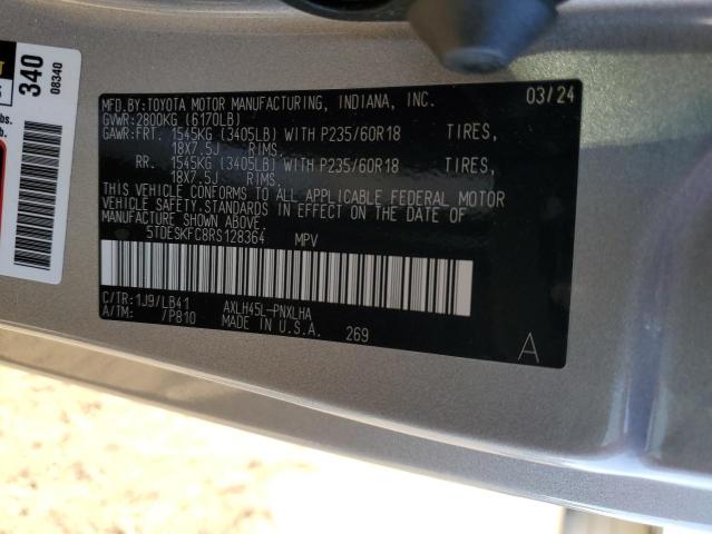 VIN 5TDESKFC8RS128364 2024 TOYOTA SIENNA no.14