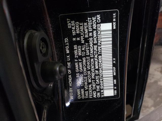 2017 HONDA CIVIC LX - SHHFK7H29HU224009