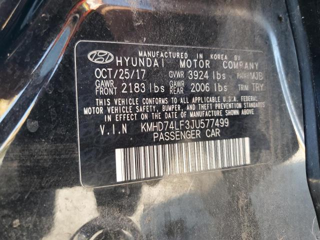 2018 HYUNDAI ELANTRA SE - KMHD74LF3JU577499