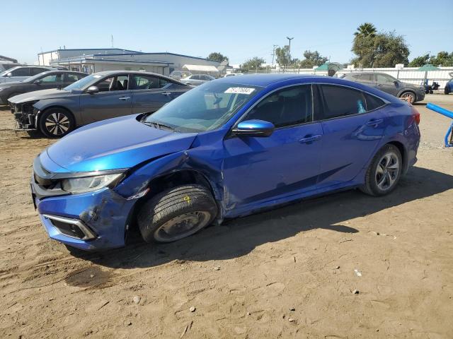 HONDA CIVIC LX 2019 blue  gas 2HGFC2F6XKH520392 photo #1