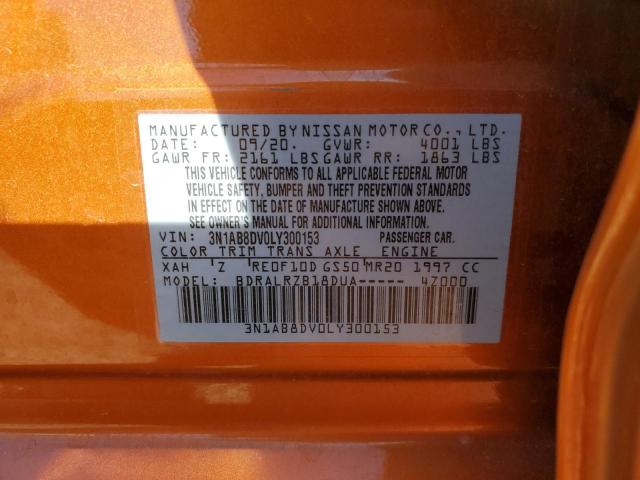 2020 NISSAN SENTRA SR - 3N1AB8DV0LY300153
