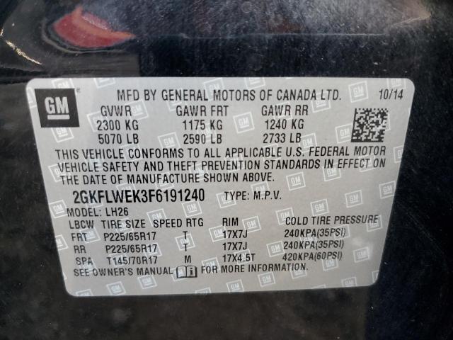2015 GMC TERRAIN SL - 2GKFLWEK3F6191240