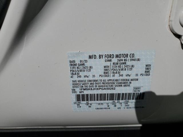 2023 FORD EXPLORER T - 1FMSK8JHXPGA50262