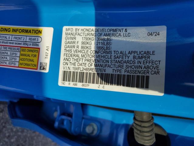 2024 HONDA CIVIC SPOR - 19XFL2H85RE027674